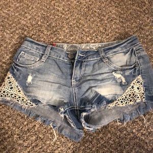 Distressed Jean Shorts